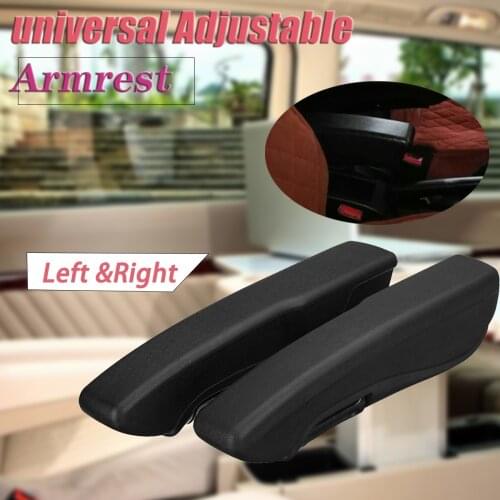 1 Pair Universal Left Right Adjustable Armrests For Truck Driver Seats Engineering Van Engineering Seat