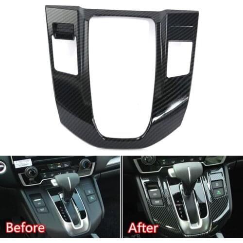 YAQUICKA Car Interior Console Gear Shift Box Panel Cover Frame Bezel Trim Styling For Honda CRV CR-V 2017 2018 Mouldings