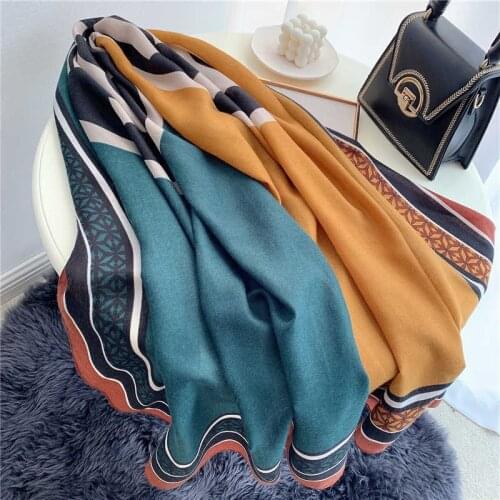 Winter Cotton Scarf For Women Hijab Luxury Shawls and Scarves Headscarf Wraps Pashmina Fashion Neckerchief Female Foulard 2021