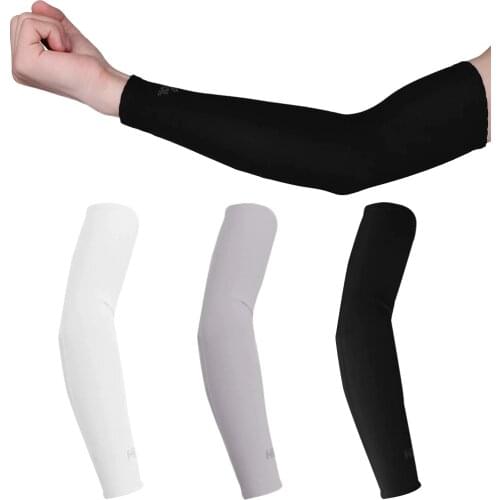 1 Pair Sunscreen Cycling Arm Sleeve Running Bicycle Cycling Cuff Sun Protection Cuff Cover Protective Anti-sweat Arm Warmers