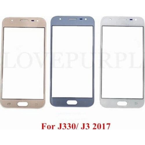 10x For Samsung Galaxy J3 2017 J330 J330F Touch Screen Front Glass Panel TouchScreen LCD Outer Lens