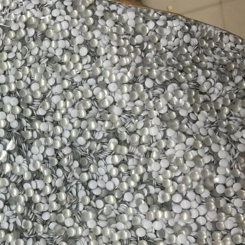 1440pcs/lot 3mm White Round Flatback Hotfix nailheads flatback iron on rhinestones use for clothes