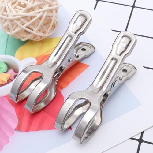 18pcs Towel Windproof Clips Stainless Steel Quilt Clothespins Peg Clamps Jumbo Size Rust Resistant Clothes Pin Hanger