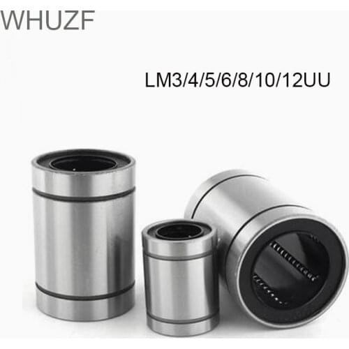 2/4pcs/lot LM3UU LM4UU LM5UU LM6UU LM8UU LM10 LM4 LM5 Linear Bushing CNC Linear Bearings for Rods Liner Rail Linear Shaft Parts