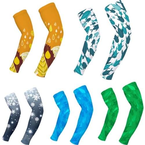 2019 alinskine Cycling Running Arm Warmers UV Protect CoolMax Arm Sleeves Camping Riding Bike Bicycle Outdoors Sports Bike Wear