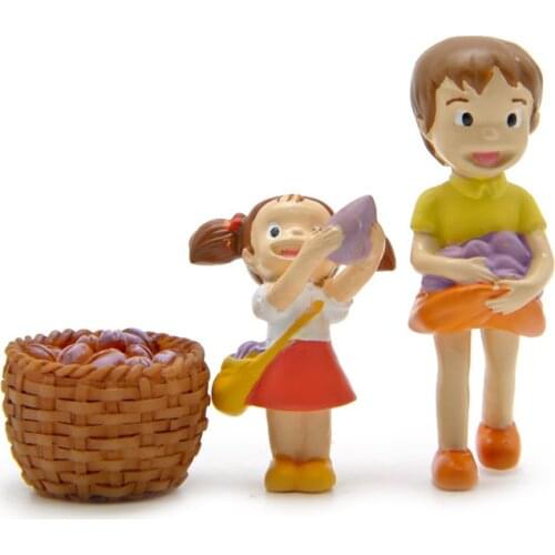 3pcs/lot My Neighbor Totoro Kiki Kikis Delivery PVC Cat Action Figure Doll Satsuki Mei Resin Plastic Model