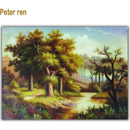 Oak Forest 3d Diamond mosaic needlework scenery Diy Diamond painting full square rhinestone Diamond embroidery Arts and Crafts