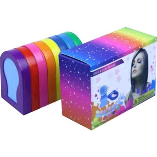 8pcs DIY Temporary Wash-Out Dye Hair Color Coloring Style Styling Chalk Powdery Decorate Dressing Care Cake Accessories Tool