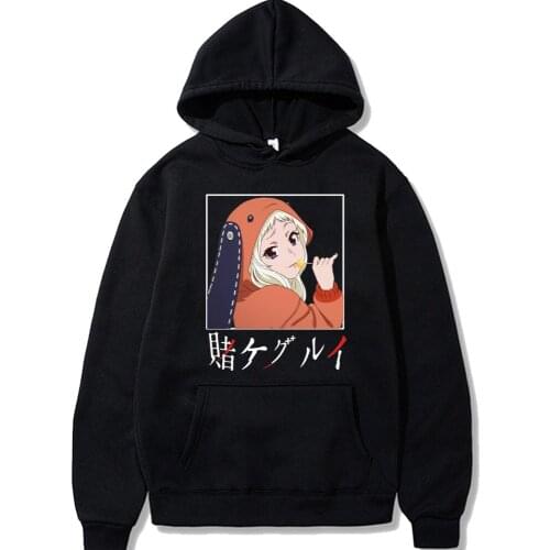 Anime Kakegurui cosplay lovely print loose hoodie fashion casual hoodie lady