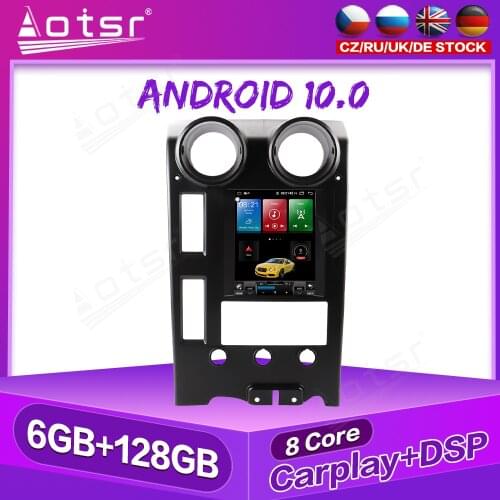 For Hummer H2 2002 - 2009 Car Radio Multimedia Player PX6 Android 9 4+64GB Vertical Screen 2DIN Auto GPS Navigation CARPLAY Wifi