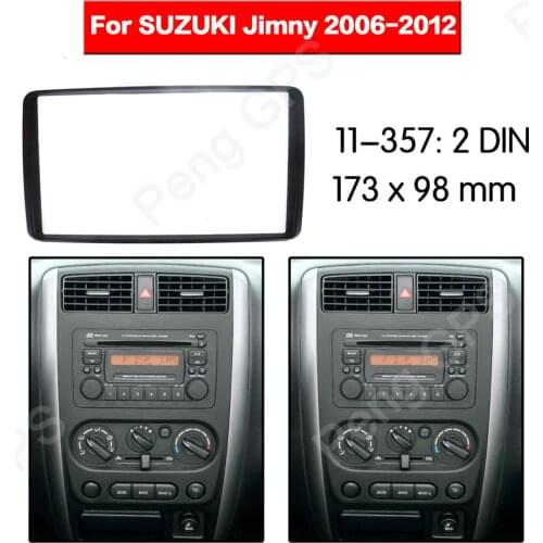 2 DIN Car Radio stereo Fitting installation adapter fascia For SUZUKI Jimny 2006 2007 2008 2009 2010 2011 2012 frame Audio