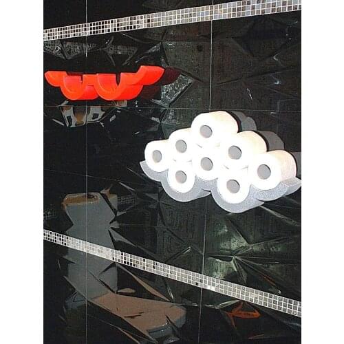 Multiple Toilet Paper Holder WC Sheet Roll Bathroom Storage Organizer Shelf Bathroom Accessories Wall Mountable Made of Healthy Plastic Material Harmless Material Shower Organizer Special and Unique Design Paper Holder