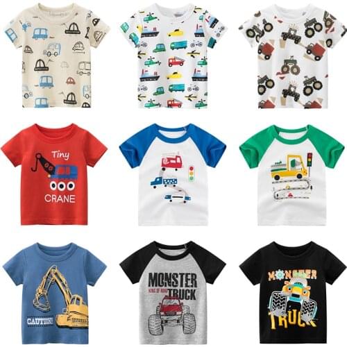Kids T Shirts 2020 Summer Boys Girls Short Sleeve New Print T Shirts Baby Children Cotton Tops Tees Clothes