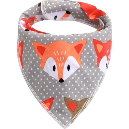 Baby Bibs Triangle scarf Cotton Cartoon Child Baberos Bandana Bib Babador Dribble Bibs Newborn Slabber Absorbent Cloth Bib #L