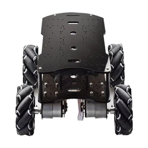 Double Layer 4wd 80mm Mecanum Wheel Rc Robot Car Chassis With Dc 12v Encoder Motor For Arduino Raspberry Pi Diy Project Stem Toy