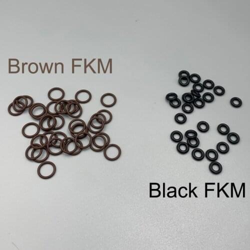 11mm 12mm 13mm 14mm 15mm 16mm 17mm 18mm Outside Diameter OD 1mm Thickness Black Brown FKM Fluororubber Seal Washer O Ring Gasket