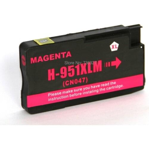 1Magenta Compatible ink Cartridge For hp951 , for Officejet Pro8100 8600 251dw 276dw 8630 8650 8615 8625 8610 8620 8660 printer