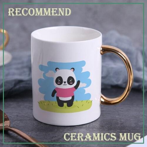 Happy Panda ceramic coffee mug,teacup Office Coffee mugs Milk Cup Ceramic Cup Drinkware gift 400ml KTDW-023