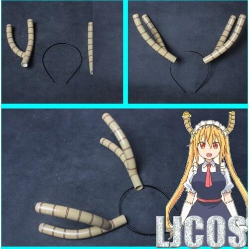 Anime Miss Kobayashis Dragon Maid Tohru Dragon Horn Hair Hoop Accessories Cosplay Costume Men Women Student Take Photos Props