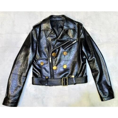 New arrival Womens High quality Real leather jackets 2020 Spring Autumn Chic Sheepskin leather coat B955