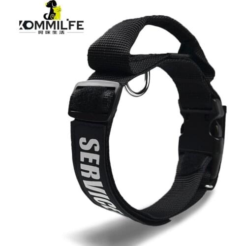 9K Nylon Pet Dog Collar Personalized Explosion-Proof Handle Collar For Dogs Dog Necklace With Custom Name Tag Dog Accessoires