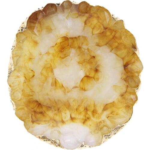 Living Room Golden Edge Resin Nail Color Palette Mixing Drawing Paint Manicure Display Shelf Home earring Jewelry Storage Holder