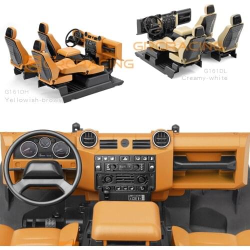 GRC Full Interior Body Shell Cab Seat Kit For RC Crawler Car TRAXXAS 1/10 TRX4 TRX-4 Defender Body #82056-4