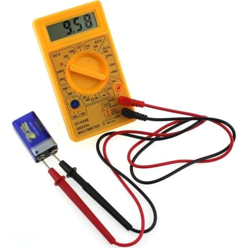 Portable Digital Multimeter, AC 750V, DC 1000V Voltage Tester Volt Ohm Amp Meter with Transistor, Diode and Resistance Test