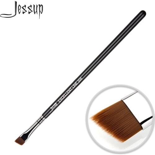 Jessup Precise Eye Liner Professional Makeup Brush Black/Silver Pearlescent Synthetic Hair Make Up Brush EXCELLENT LINE-208