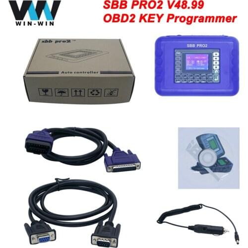 Free Shippiing SBB Pro2 V48.99 OBD2 OBD Car Key Programmer 48.88 48.99 Scanner Multi-Language SBB Auto ECU KEY Programmer Tool