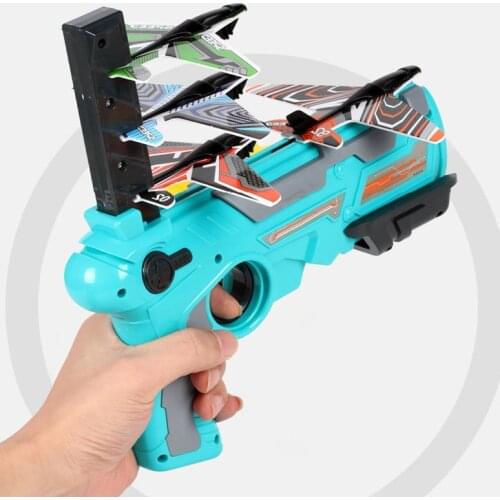 Sports Game Airplane Launcher Outdoor Garden for Children Bubble Catapult Plane Gun Shooting Toys for Kids Antistress Fidget Toy