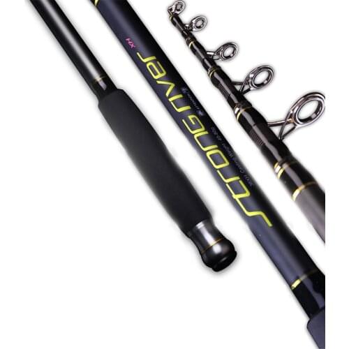 Mavllos Carbon Distance Throwing Rod Fishing 2.7M-4.2M CW10-80g XH Hardness Ultralight Telescopic Spinning Fishing Rod Pole