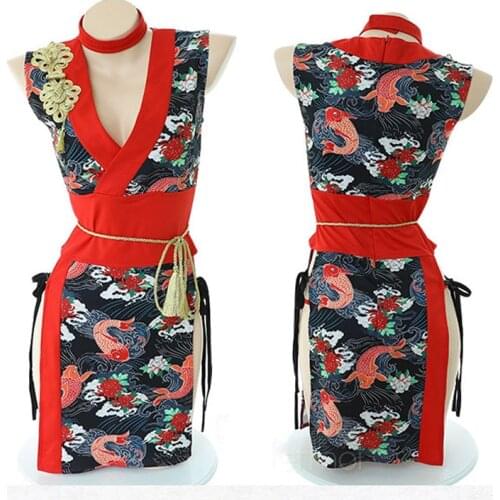 Japanese Kimono Anime Cosplay Uniform Yukata Traditional Japan Ninja Cosplay Kawaii Lingerie Halloween Costumes for Women