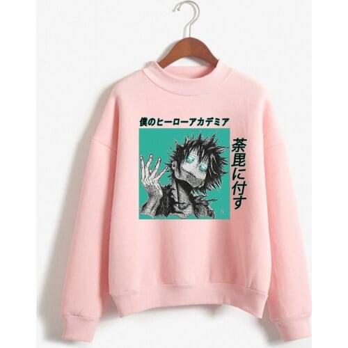 Anime My Hero Academia Boku Dabi Print Women Hoodies Harajuku Winter Sweatshirt Oversized Hoodies