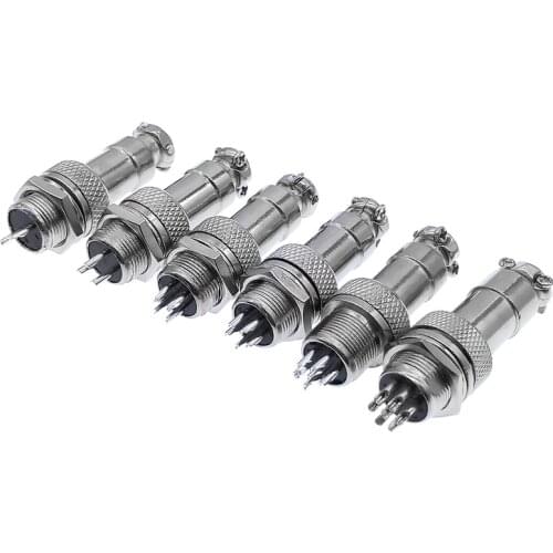 Free shipping 1pcs GX12 connector plug socket 2pin 3Pin 4Pin 5Pin 6Pin 7Pin aviation connectors