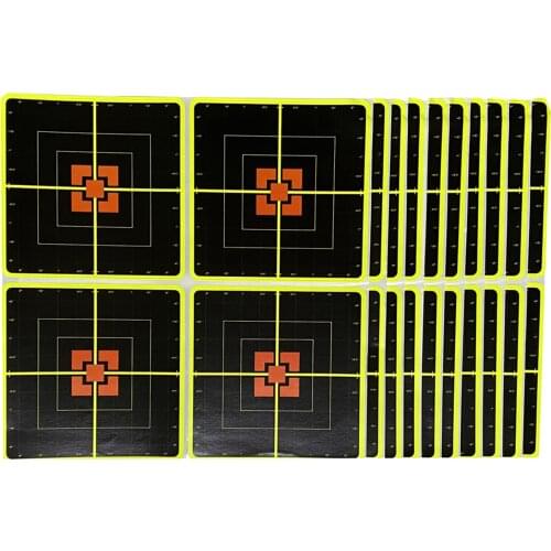 10pcs Rifle Paper Target 100 Yard Shooting Range for Shooting Hunting Paper Targets Bore Sight