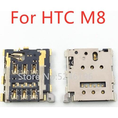 2-10pcs For HTC M8 M8W M8T M8X SIM Card Reader Holder Connector Slot Replacement Repair Parts
