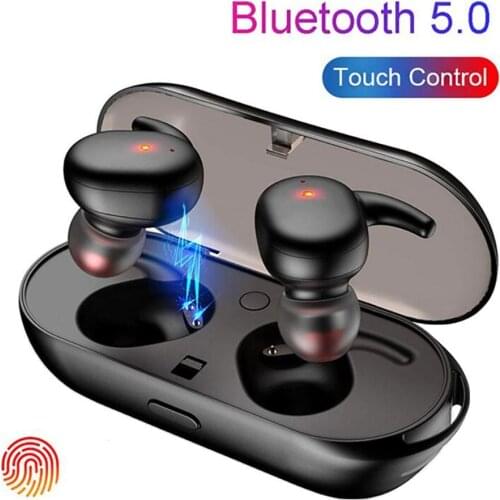 Bluetooth 5.0 Earphone Touch Control TWS Wireless Earphones Sports Earbuds Stereo Gaming Headset With Mic Headphone наушники бес