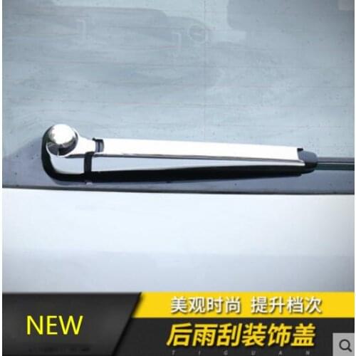 For Volkswagen VW Tiguan 2010-2017 Car Rear Window Wiper Cover Trims Tail Windscreen Brush Mask ABS Chrome 2Pcs/Set YJD