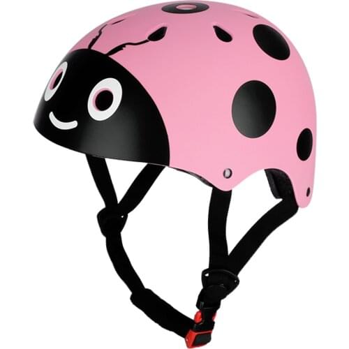 Unisex Kids Bike Helmet Ladybug Safety Hat Outdoor Sports Head Protect Gear for Ski Skateboard Scooter Safety Guaranteed Head