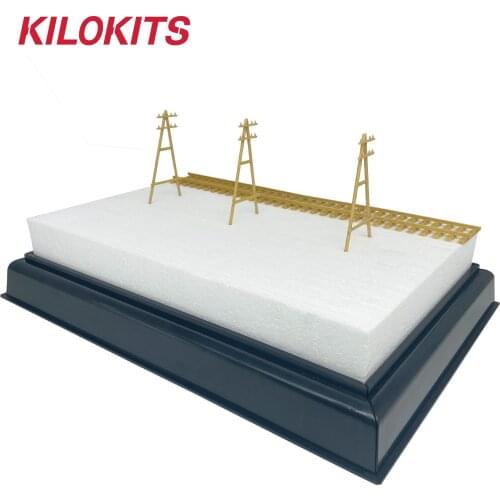 1/72 Scale 30x20cm EPS Diorama with Pre-Painted Plastic Base The Standard Gauge Tracks Hobby Model Building Accessories