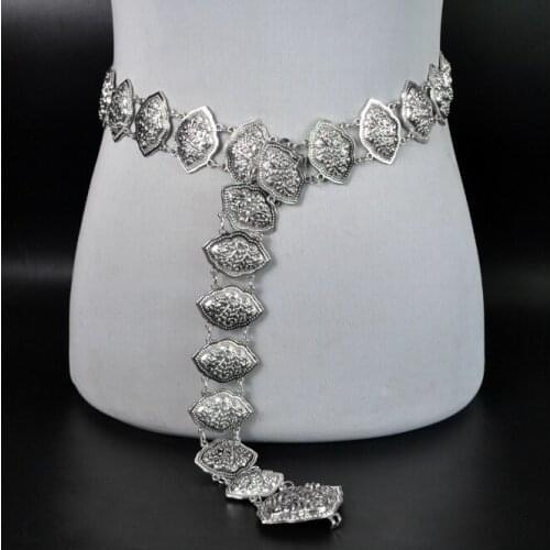 European And American Jewelry Retro Exquisite Carved Waist Chain Belly Dance Sexy Waist Chain Jewelry