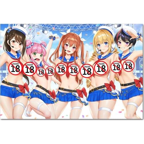 Canvas Painting Wall Art Adult Anime Hot Girls Pictures Canvas Art Posters and Prints For Living Room Modern decorations