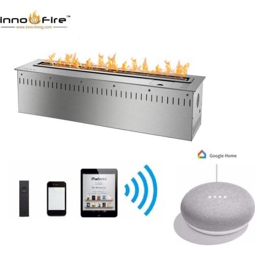 Inno-living fire 36 inch automatic ethanol fireplace with remote