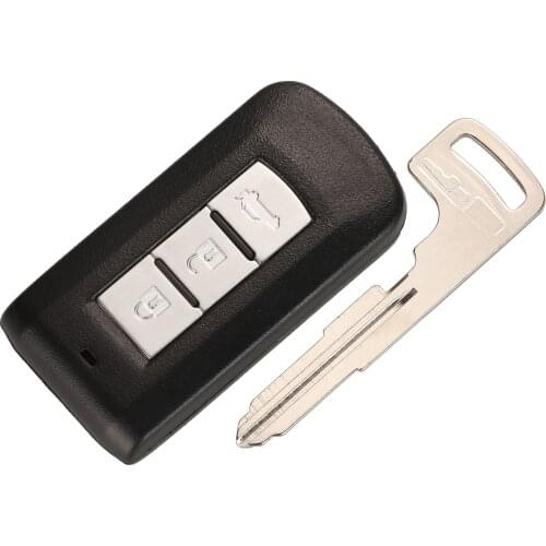 Jingyuqin Remote Car Key Fob Control 433MHz FSK PCF7952 Chip For Mitsubishi Lancer Outlander ASX Emergency 2/3 Buttons