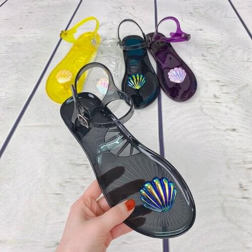 Summer Flat Beach Sandals Popular Open Toe Holiday Womens Shoes Outdoor Fashion Casual Jelly Sandals Plus Size