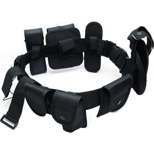 Modular Equipment System Security Utility Tactical Duty Belt with 10 Components Pouches Bags Holster Gear for Law Enforcement