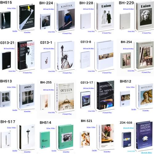 Can Open Fake Home Decor Detachable Fashion Book Box Study Room Accessories Christmas Coffee Shop Fake Book Model Box