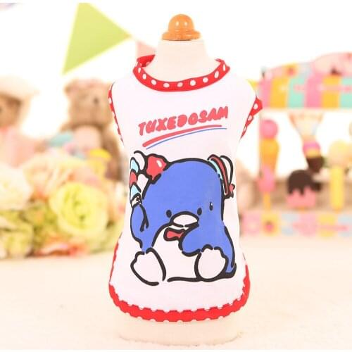 New Pet Products Small Dog Clothes Autumn T-shirt Cartoon Jacket Cat Coat Puppy Vest Pet Clothing For Dogs Cats