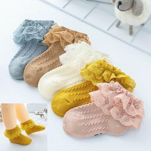 0-2 Years Baby Lace Ruffle Socks Newborn Cotton Princess Sock Cute Toddler Socks Kids Girls Socks Newborn Infant Baby Socks